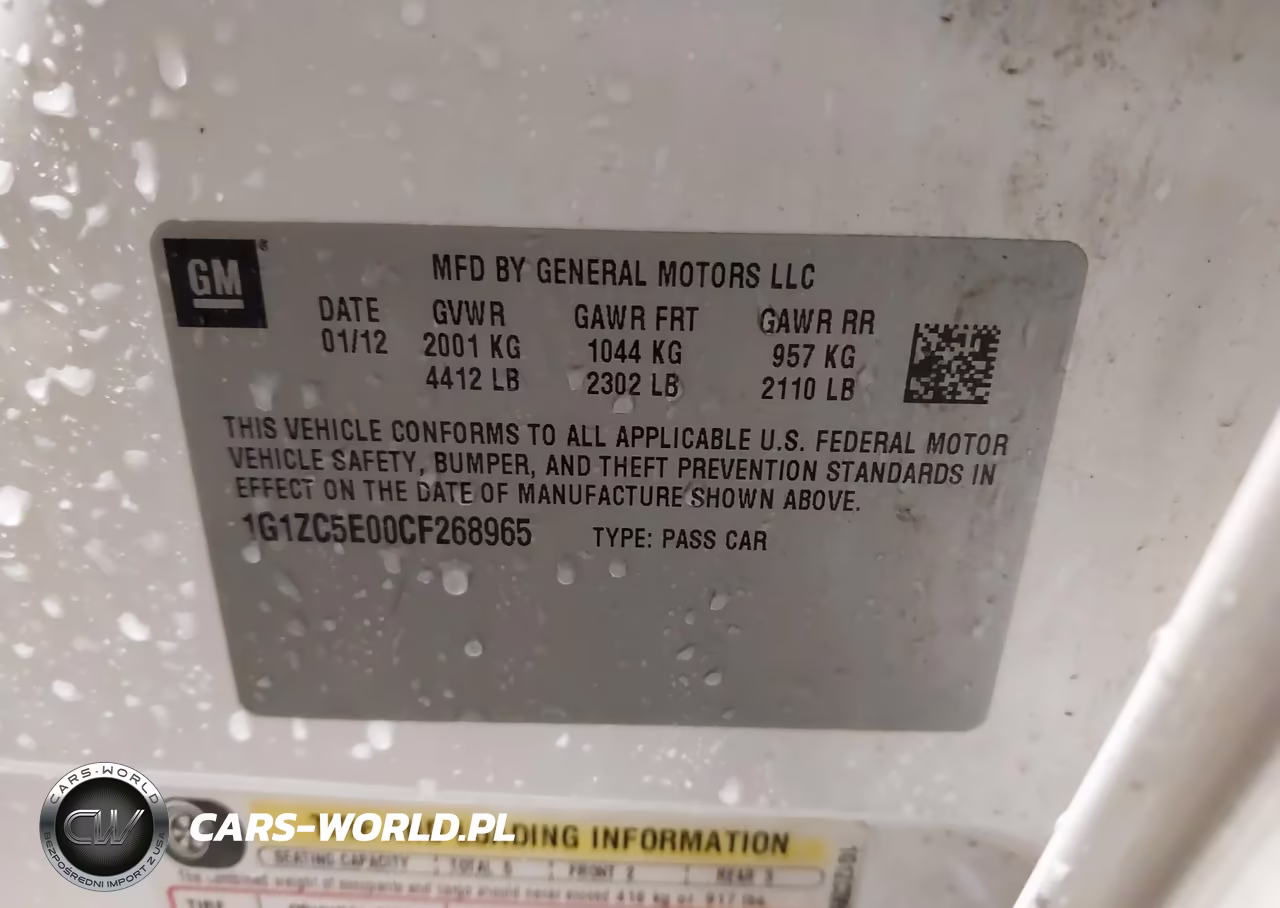 2012 Chevrolet Malibu 1Lt VIN:1G1ZC5E00CF268965 - 9