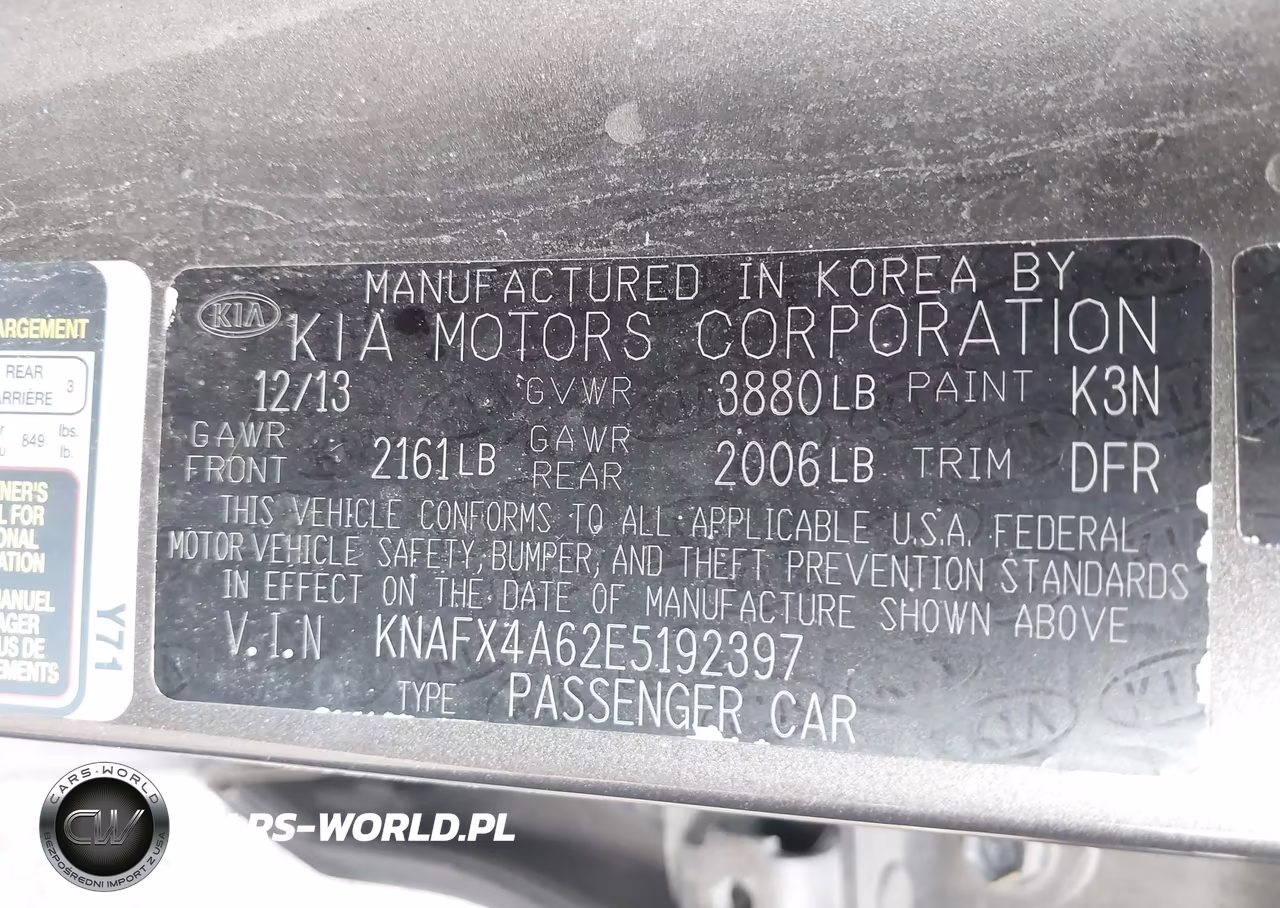 2014 Kia Forte Lx VIN:KNAFX4A62E5192397 - 9