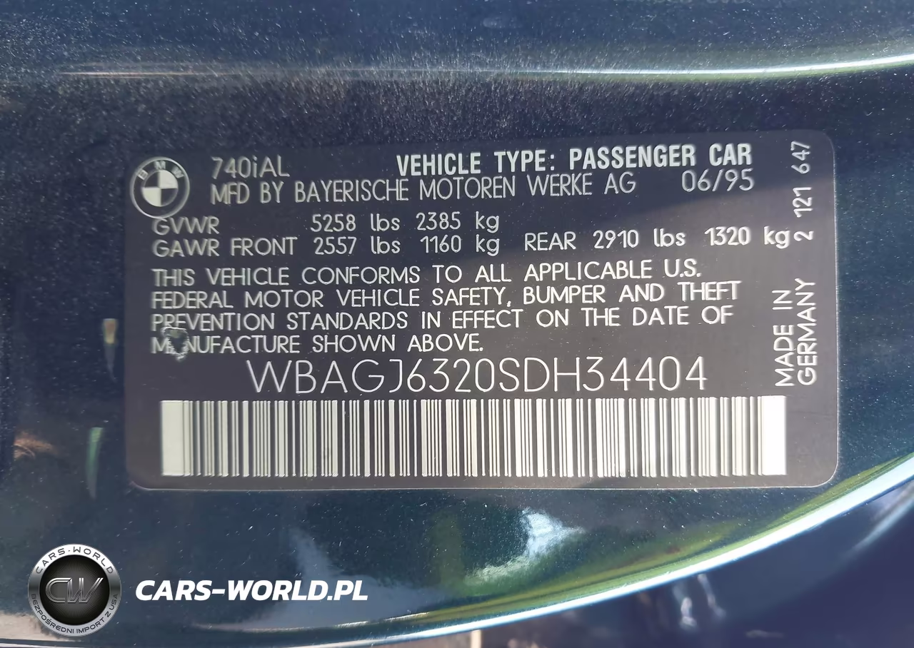 1995 BMW 740 Il VIN:WBAGJ6320SDH34404 - 9