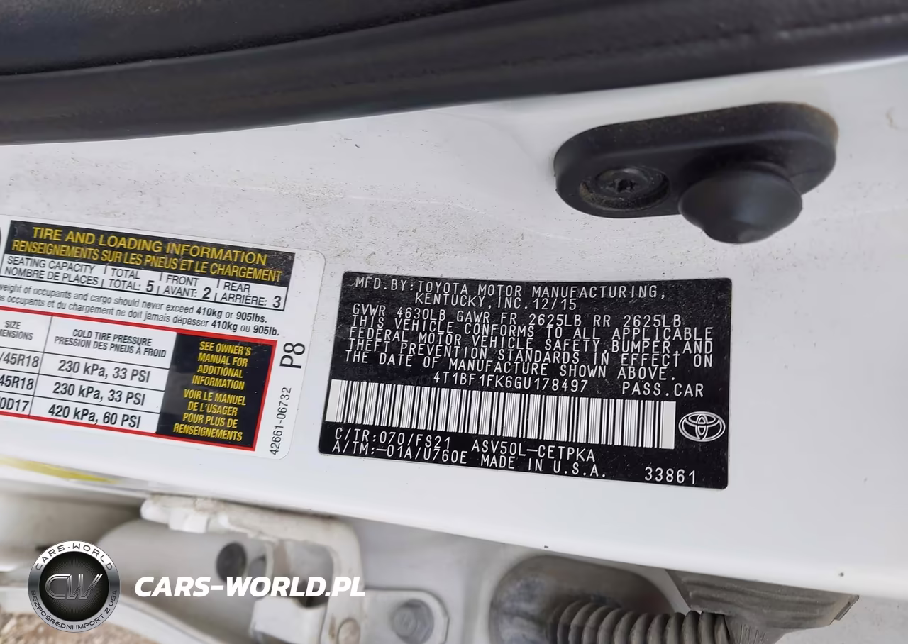 2016 Toyota Camry Se VIN:4T1BF1FK6GU178497 - 9