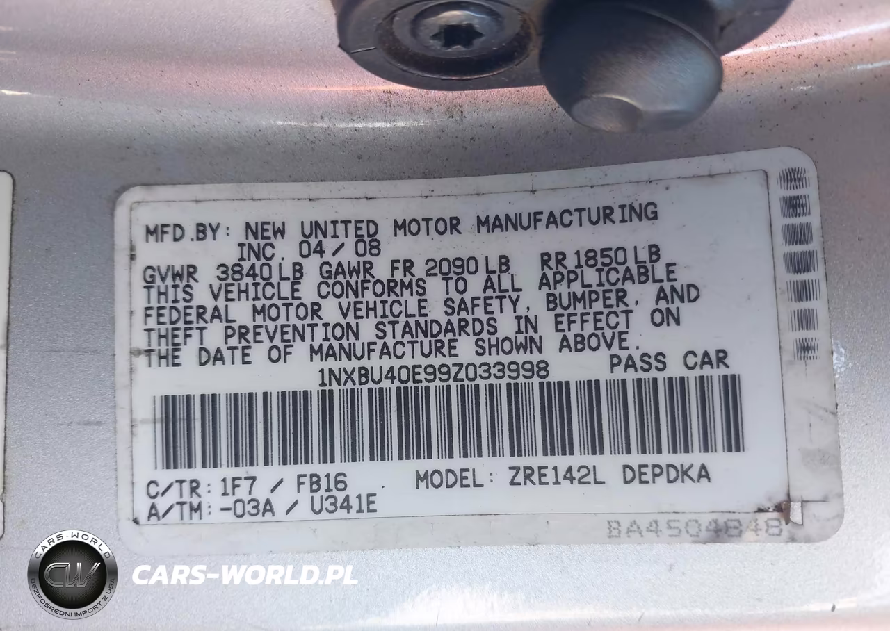 2009 Toyota Corolla Le VIN:1NXBU40E99Z033998 - 9