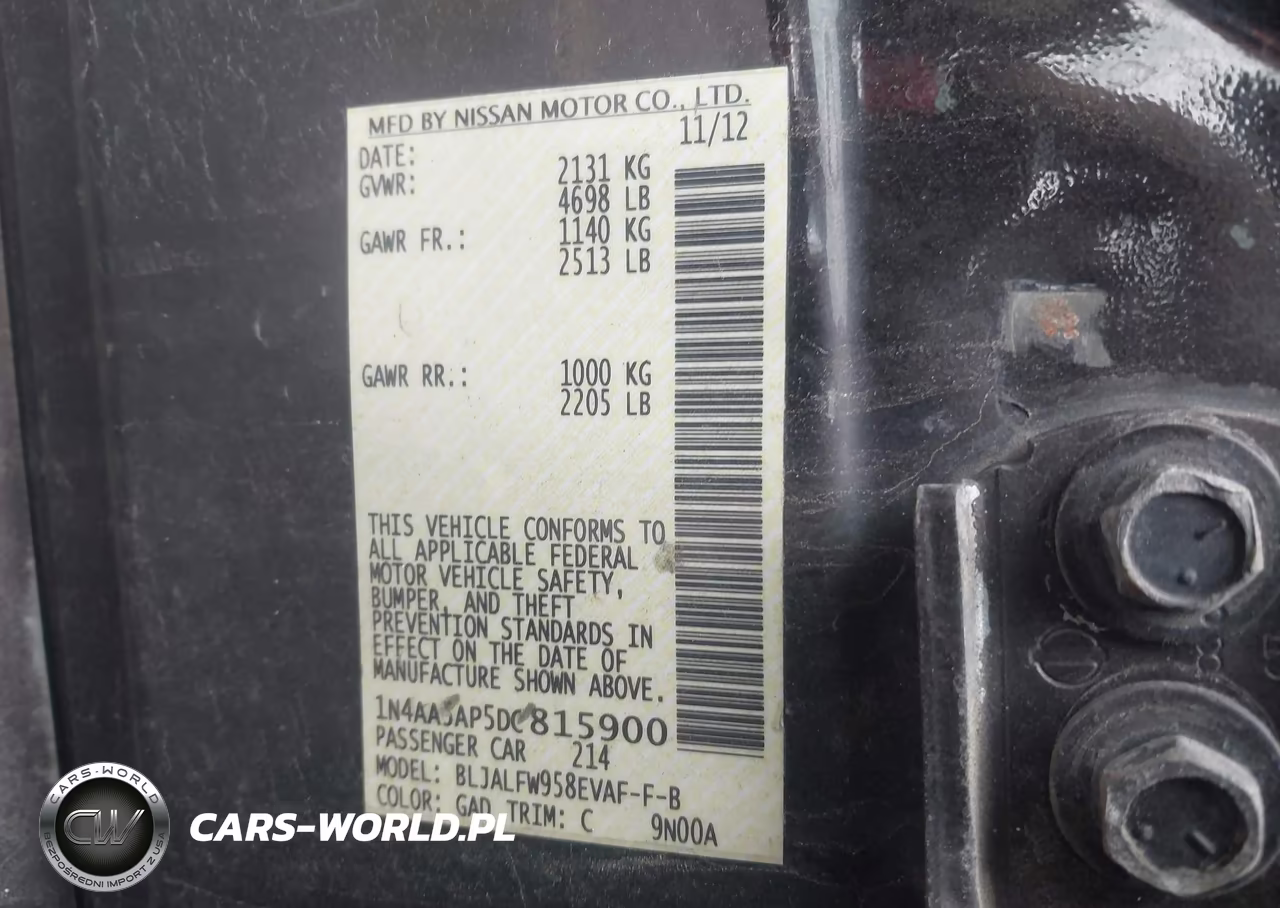 2013 Nissan Maxima 3.5 Sv VIN:1N4AA5AP5DC815900 - 9