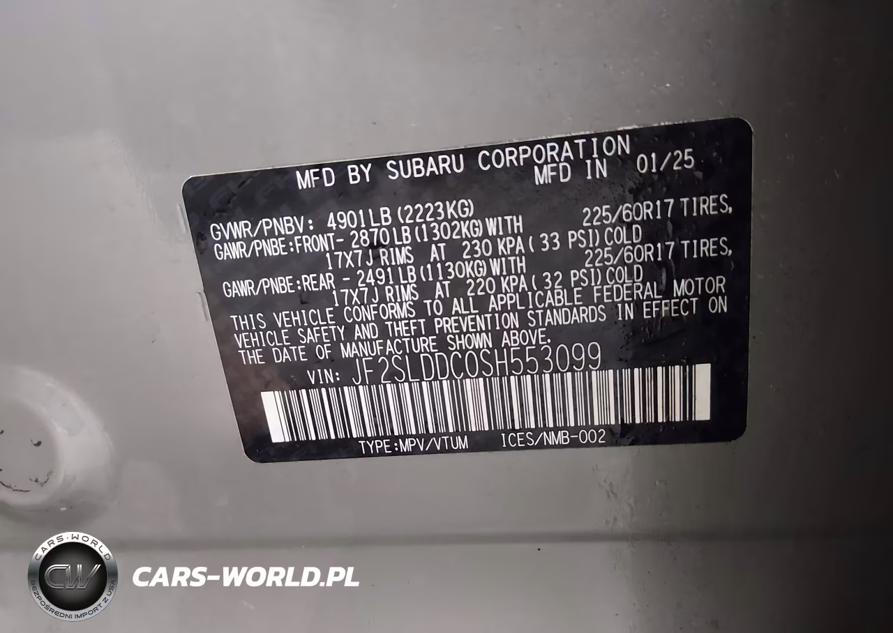 2025 Subaru Forester Premium VIN:JF2SLDDC0SH553099 - 9