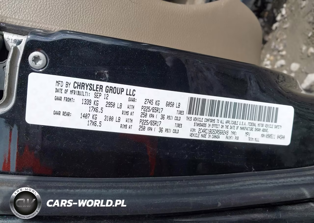 2013 Chrysler Town & Country Touring VIN:2C4RC1BG5DR560249 - 9
