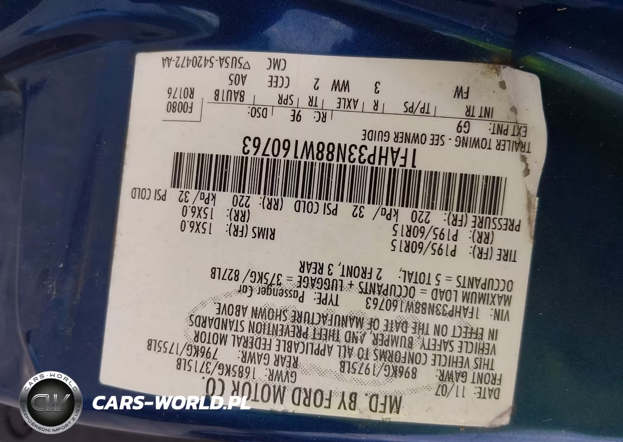 2008 Ford Focus Se-Ses VIN:1FAHP33N88W160763 - 9
