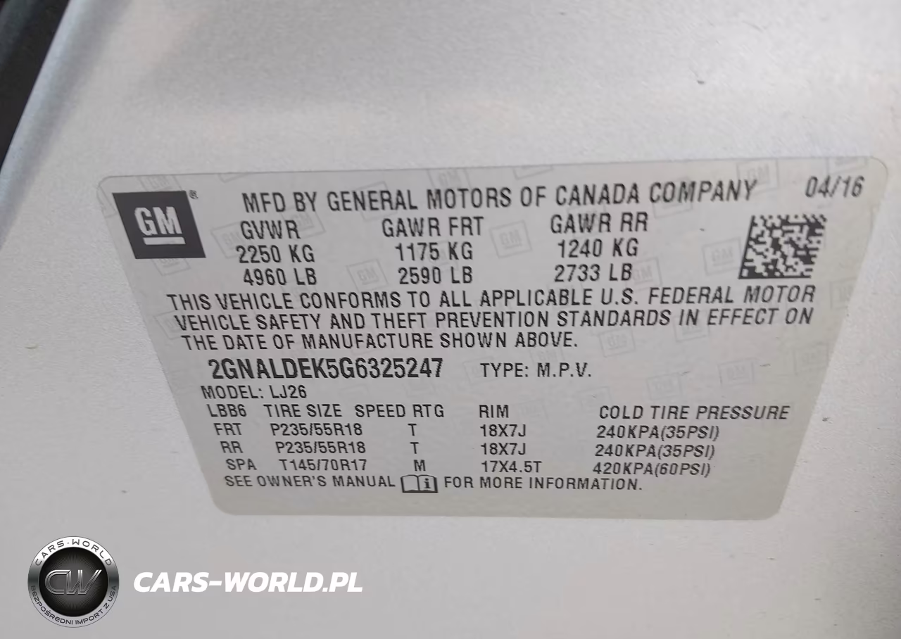 2016 Chevrolet Equinox Ltz VIN:2GNALDEK5G6325247 - 9