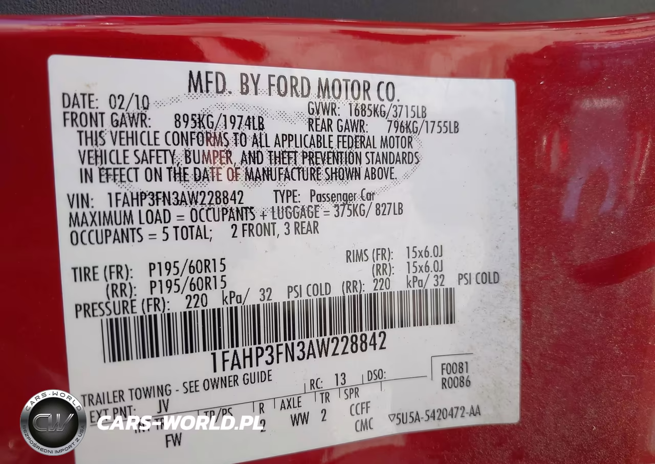 2010 Ford Focus Se VIN:1FAHP3FN3AW228842 - 9
