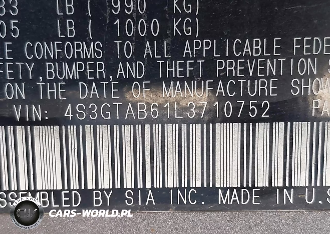 2020 Subaru Impreza 5-Door VIN:4S3GTAB61L3710752 - 9