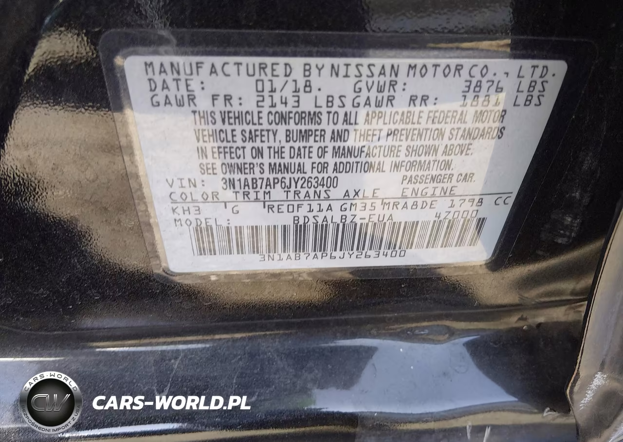 2018 Nissan Sentra S VIN:3N1AB7AP6JY263400 - 9