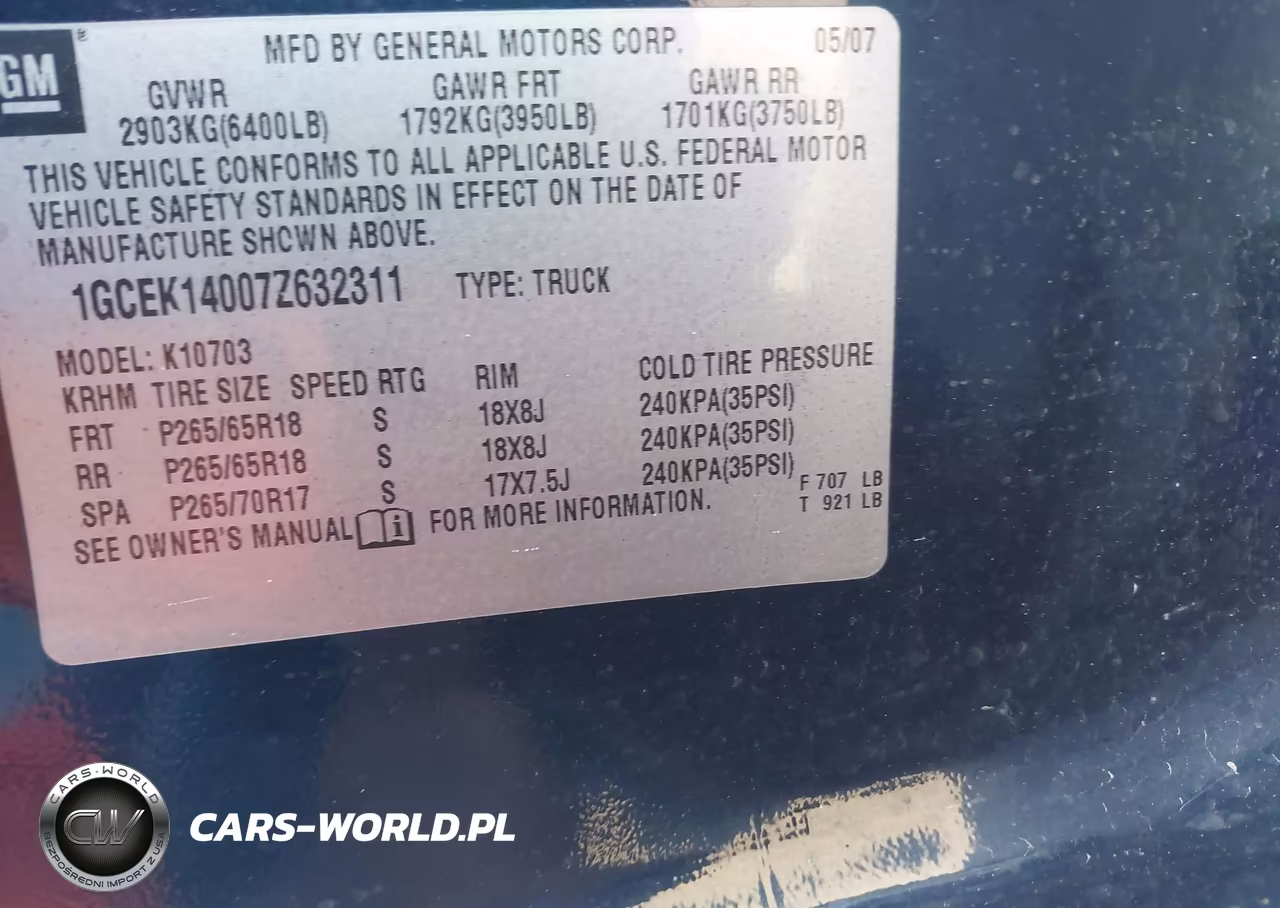 2007 Chevrolet Silverado 1500 Lt1 VIN:1GCEK14007Z632311 - 9