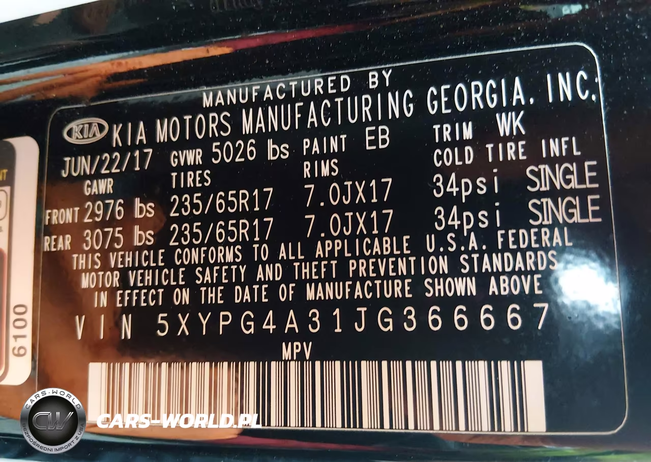 2018 Kia Sorento 2.4L Lx VIN:5XYPG4A31JG366667 - 9