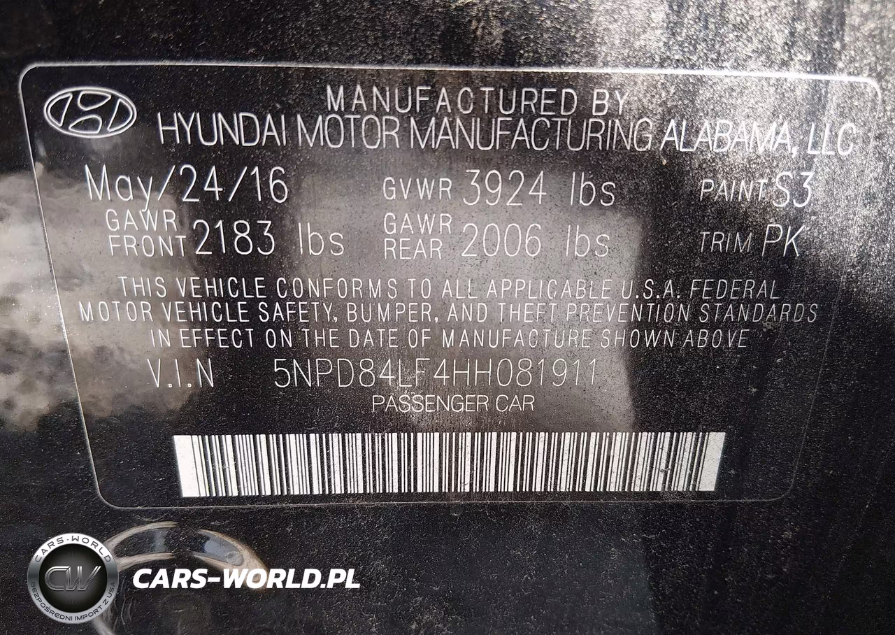 2017 Hyundai Elantra Se VIN:5NPD84LF4HH081911 - 9