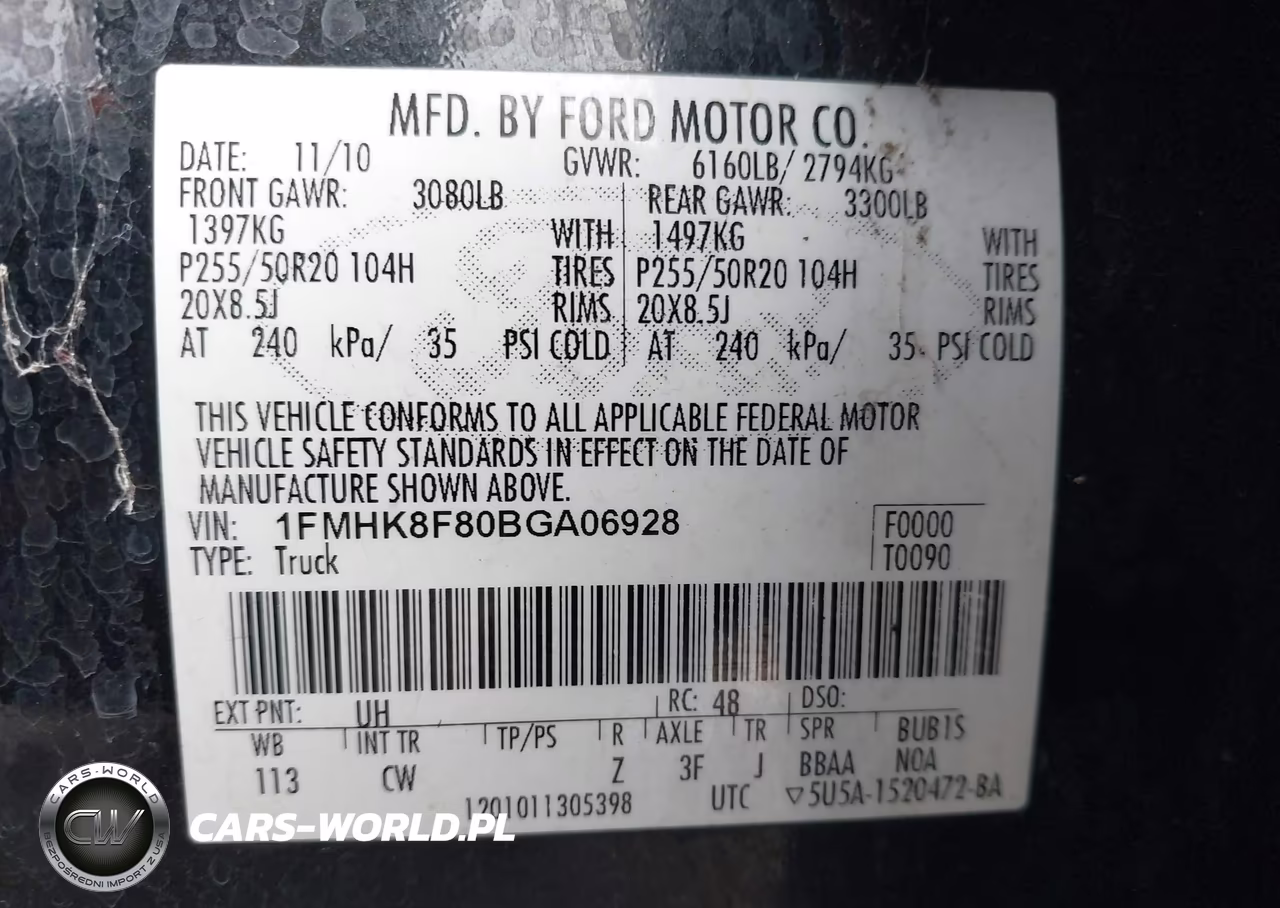 2011 Ford Explorer Limited VIN:1FMHK8F80BGA06928 - 9