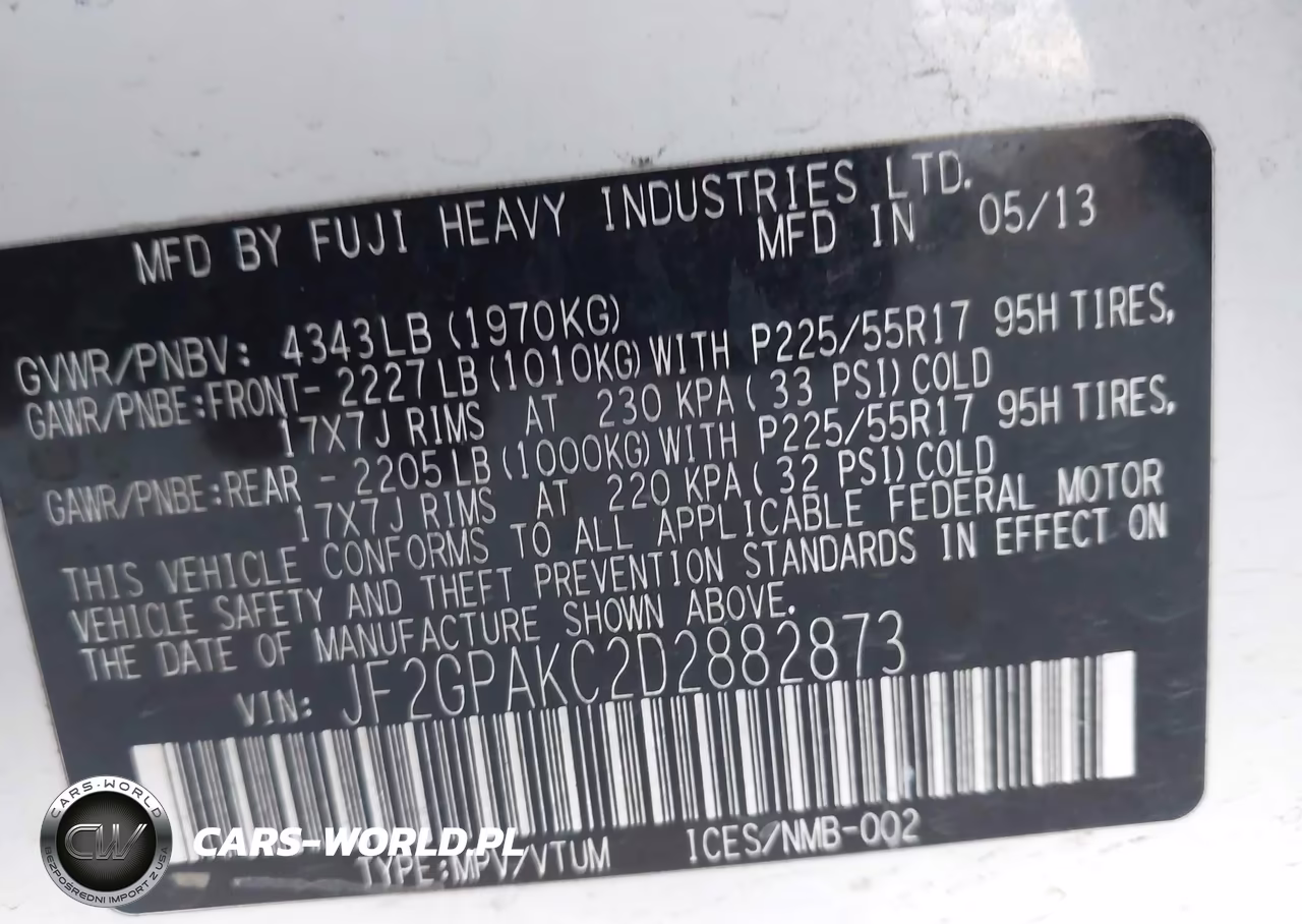 2013 Subaru Xv Crosstrek 2.0I Limited VIN:JF2GPAKC2D2882873 - 9