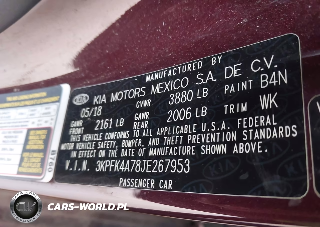 2018 Kia Forte Lx VIN:3KPFK4A78JE267953 - 9