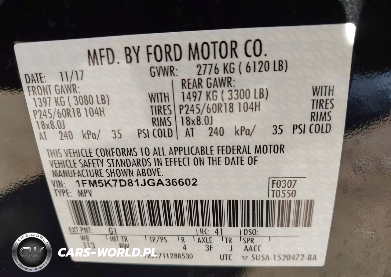 2018 Ford Explorer Xlt VIN:1FM5K7D81JGA36602 - 9