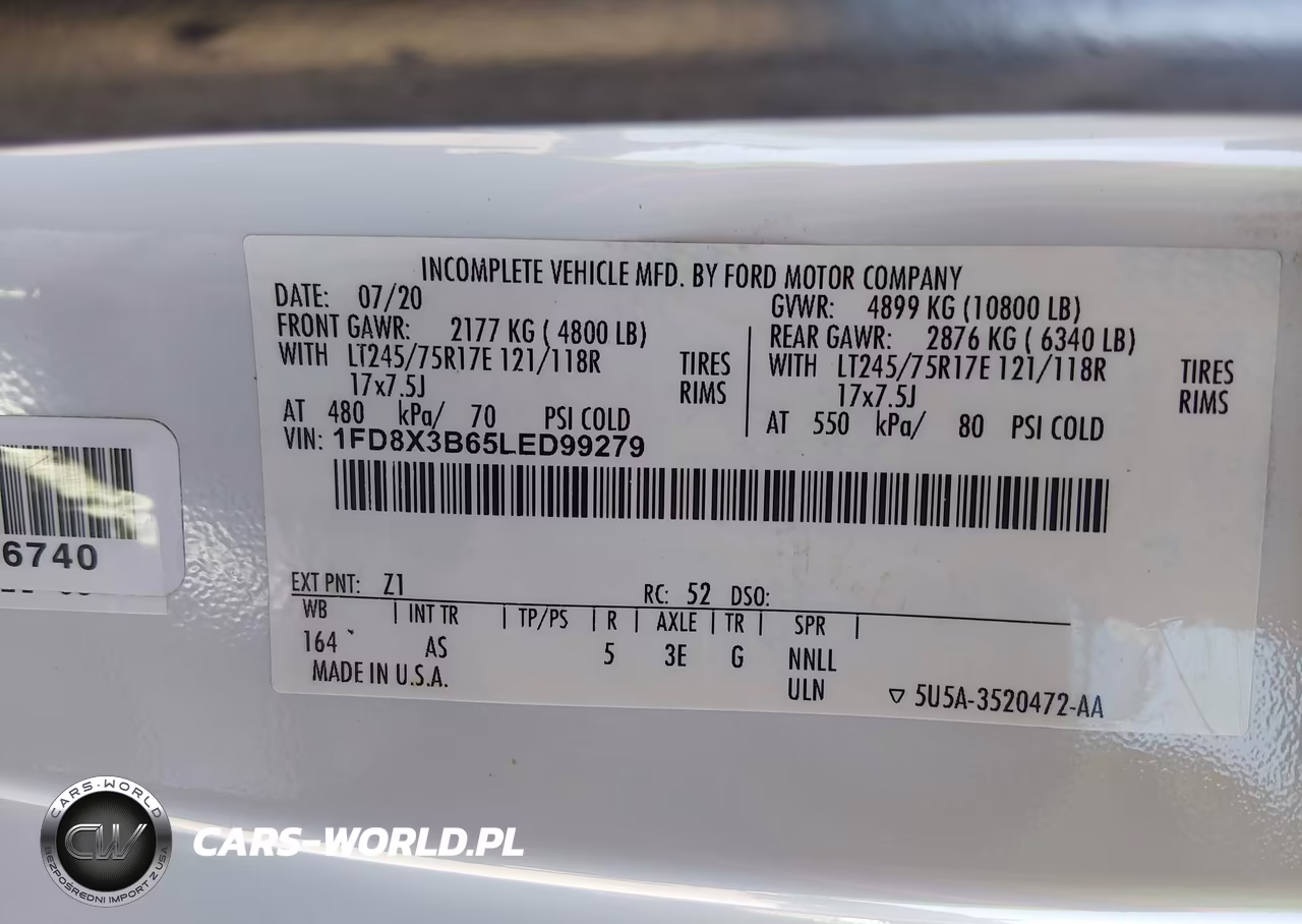 2020 Ford F-350 Xl VIN:1FD8X3B65LED99279 - 9