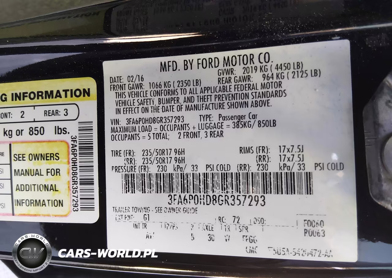 2016 Ford Fusion Se VIN:3FA6P0HD8GR357293 - 9