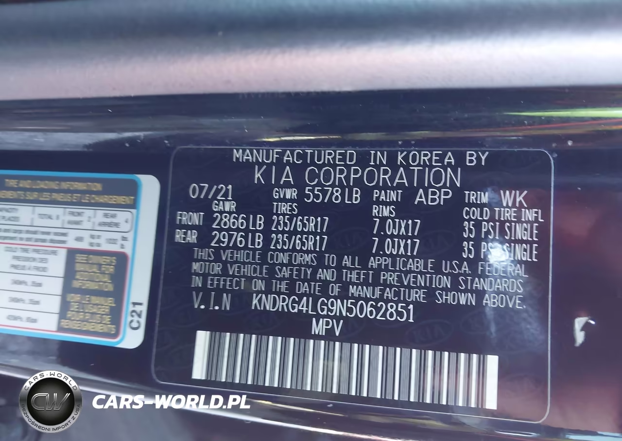 2022 Kia Sorento Hybrid S VIN:KNDRG4LG9N5062851 - 9