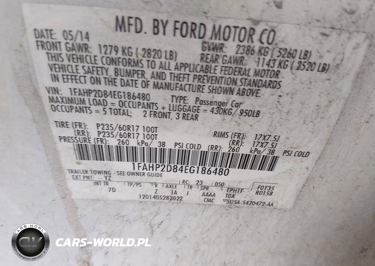 2014 Ford Taurus Se VIN:1FAHP2D84EG186480 - 9