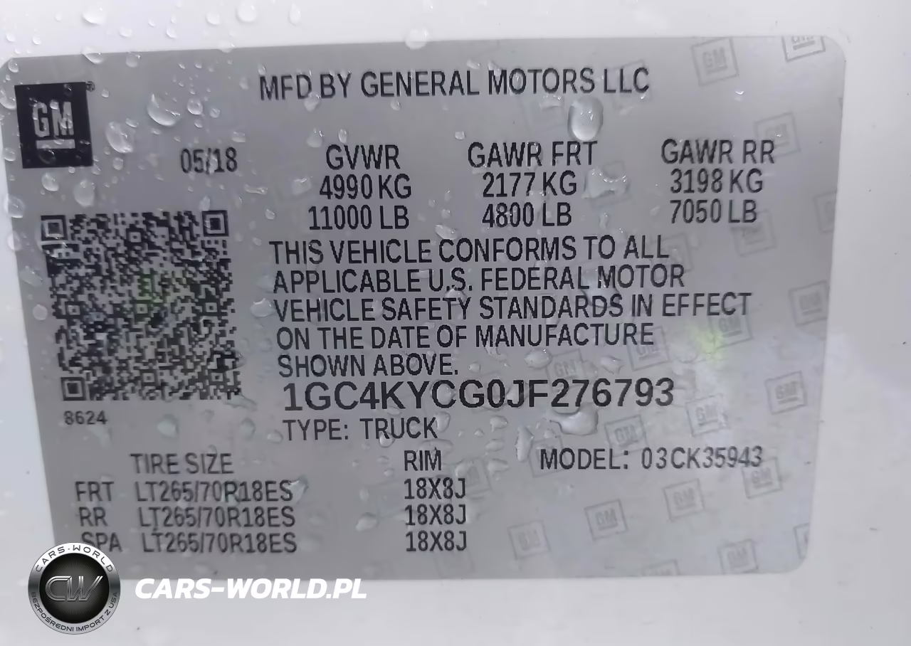 2018 Chevrolet Silverado 3500Hd Wt VIN:1GC4KYCG0JF276793 - 9