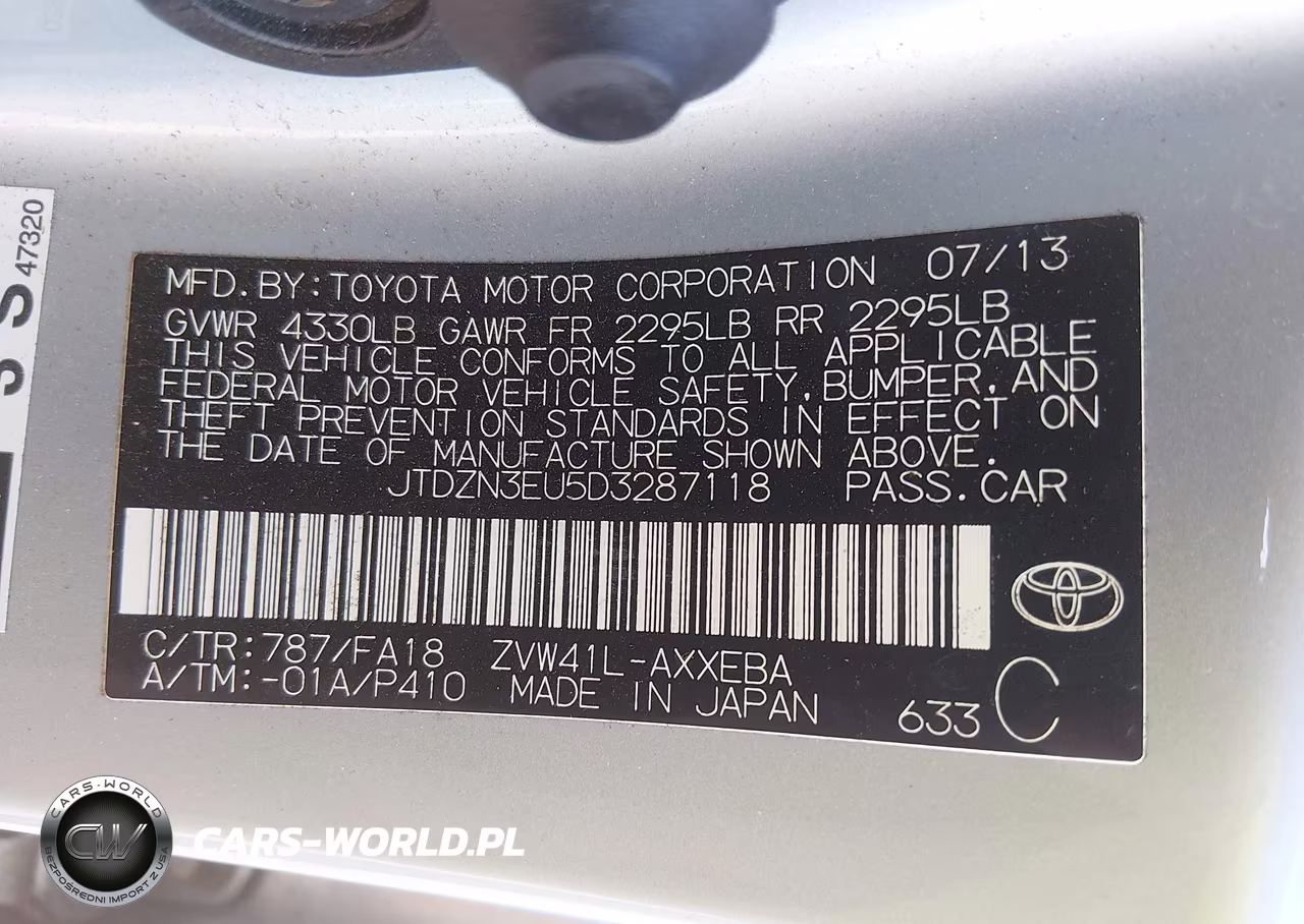 2013 Toyota Prius V Two VIN:JTDZN3EU5D3287118 - 9