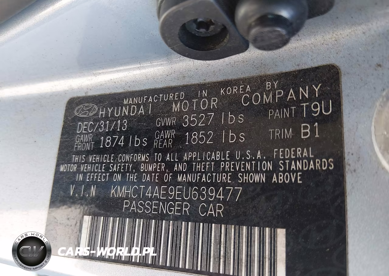 2014 Hyundai Accent Gls VIN:KMHCT4AE9EU639477 - 9