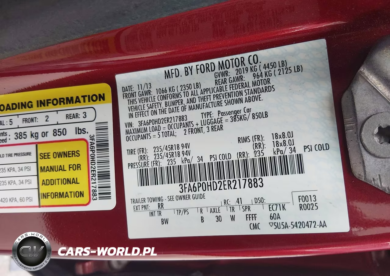2014 Ford Fusion Se VIN:3FA6P0HD2ER217883 - 9