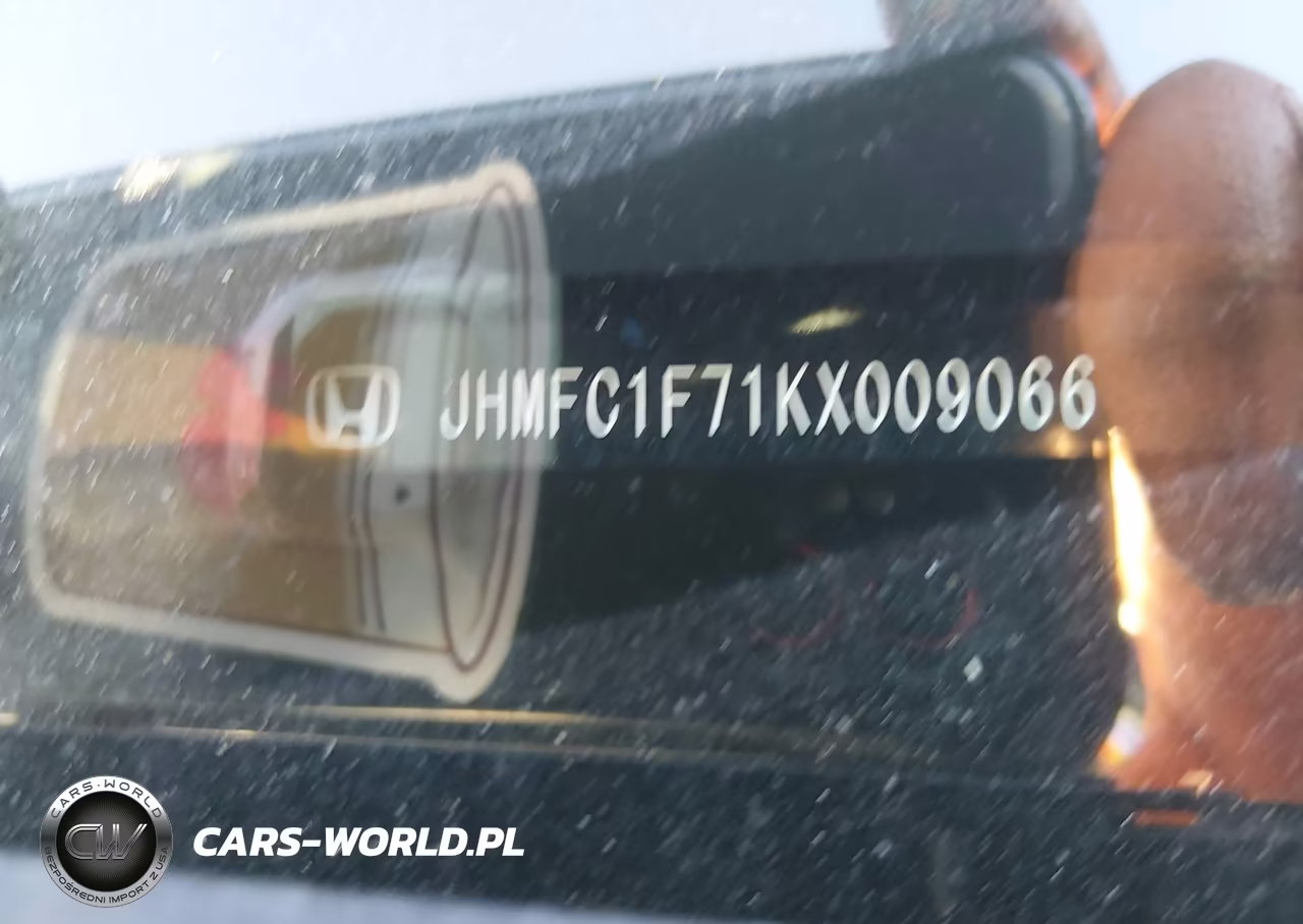 2019 Honda Civic Ex-L VIN:JHMFC1F71KX009066 - 9