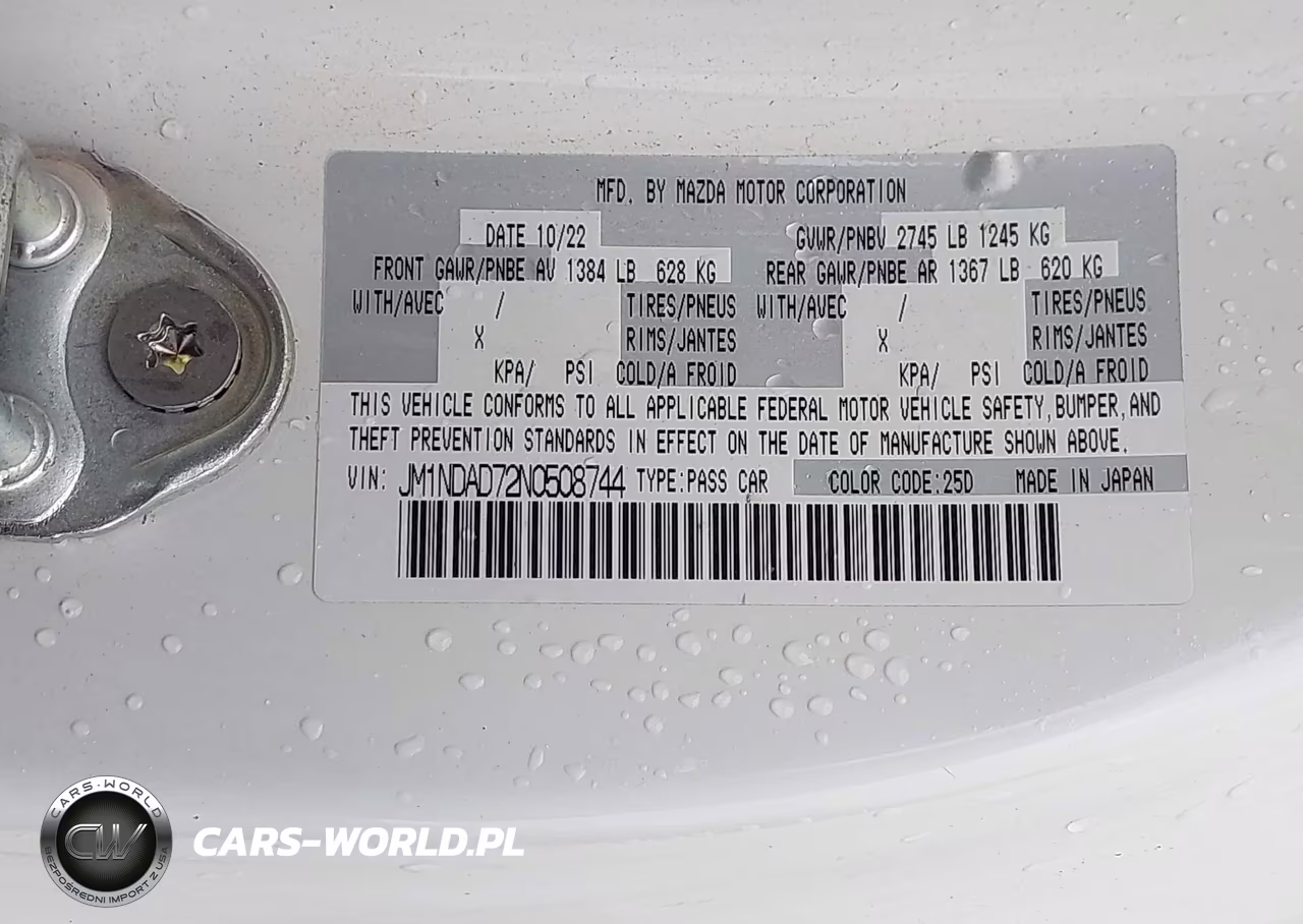 2022 Mazda Mx-5 Miata Grand Touring VIN:JM1NDAD72N0508744 - 9