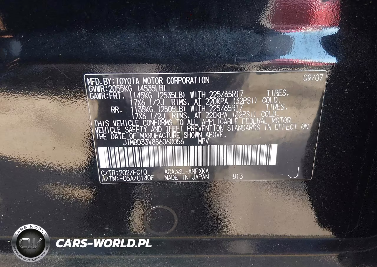 2008 Toyota Rav4 VIN:JTMBD33V886060056 - 9
