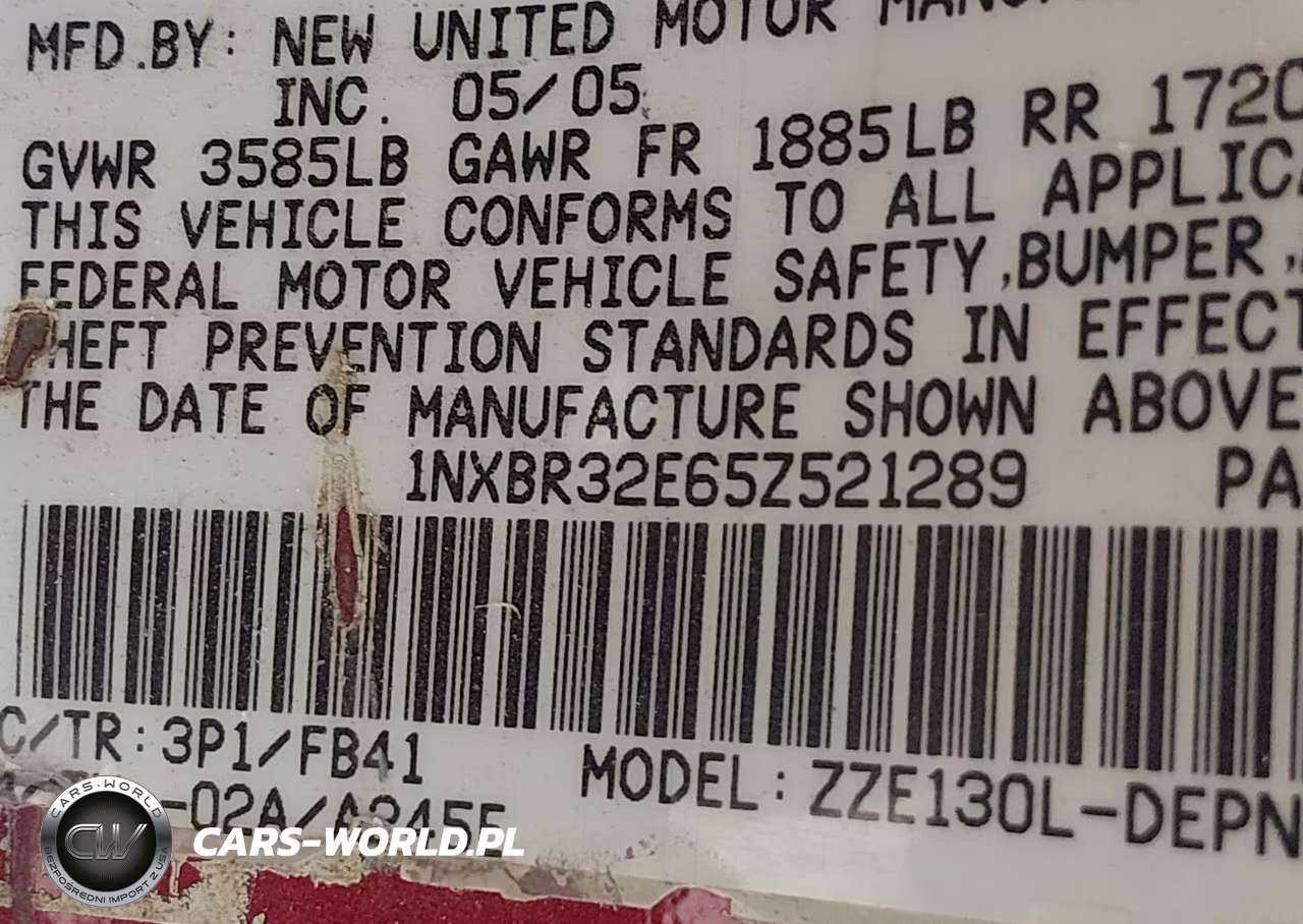 2005 Toyota Corolla Le VIN:1NXBR32E65Z521289 - 9