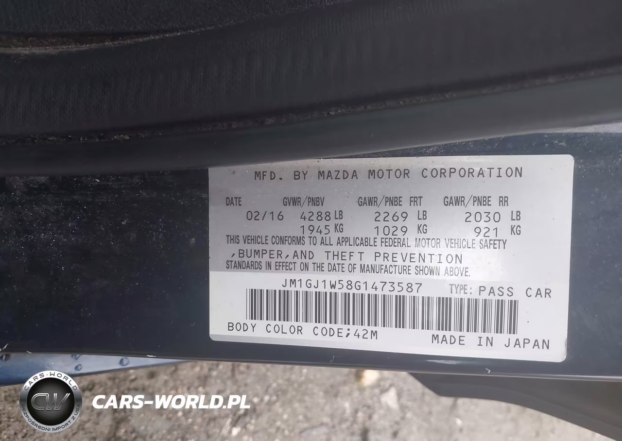 2016 Mazda Mazda6 I Grand Touring VIN:JM1GJ1W58G1473587 - 9