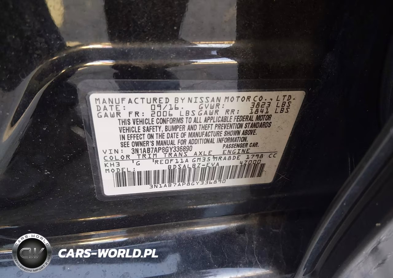 2016 Nissan Sentra S VIN:3N1AB7AP8GY336890 - 9