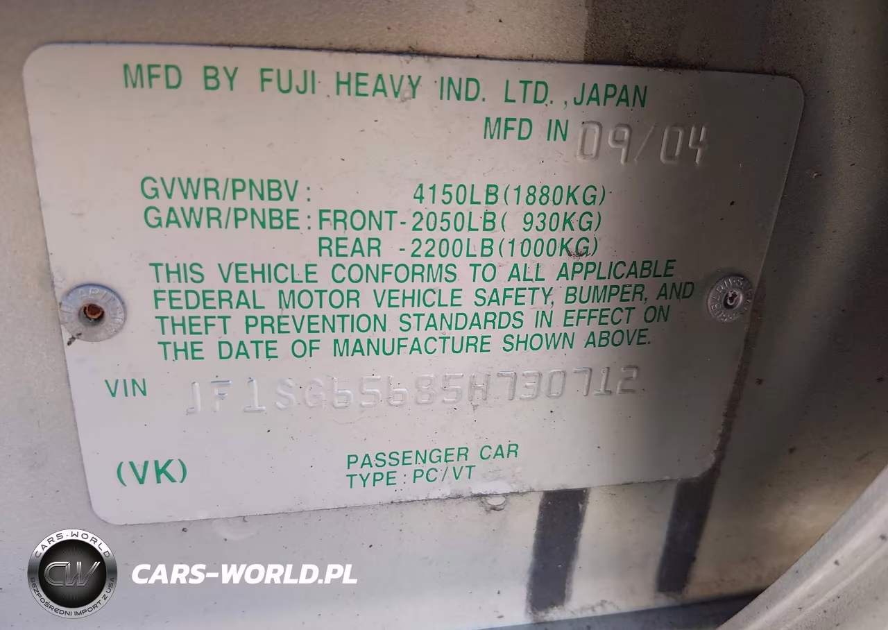 2005 Subaru Forester 2.5Xs VIN:JF1SG65685H730712 - 9
