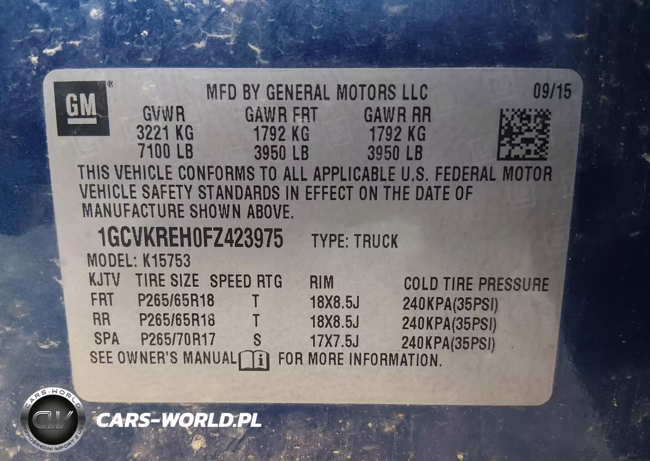 2015 Chevrolet Silverado 1500 1Lt VIN:1GCVKREH0FZ423975 - 9