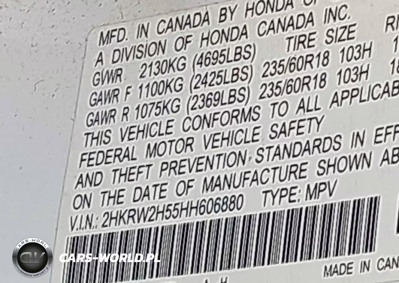 2017 Honda Cr-V Ex VIN:2HKRW2H55HH606880 - 9