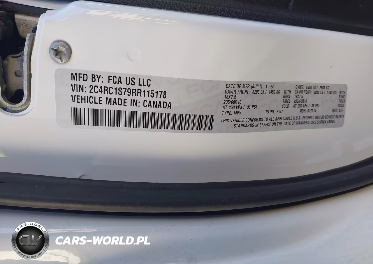 2024 Chrysler Pacifica Hybrid S Appearance Pkg VIN:2C4RC1S79RR115178 - 9