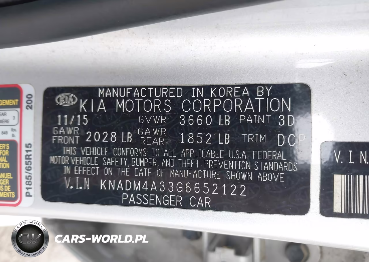 2016 Kia Rio Lx VIN:KNADM4A33G6652122 - 9
