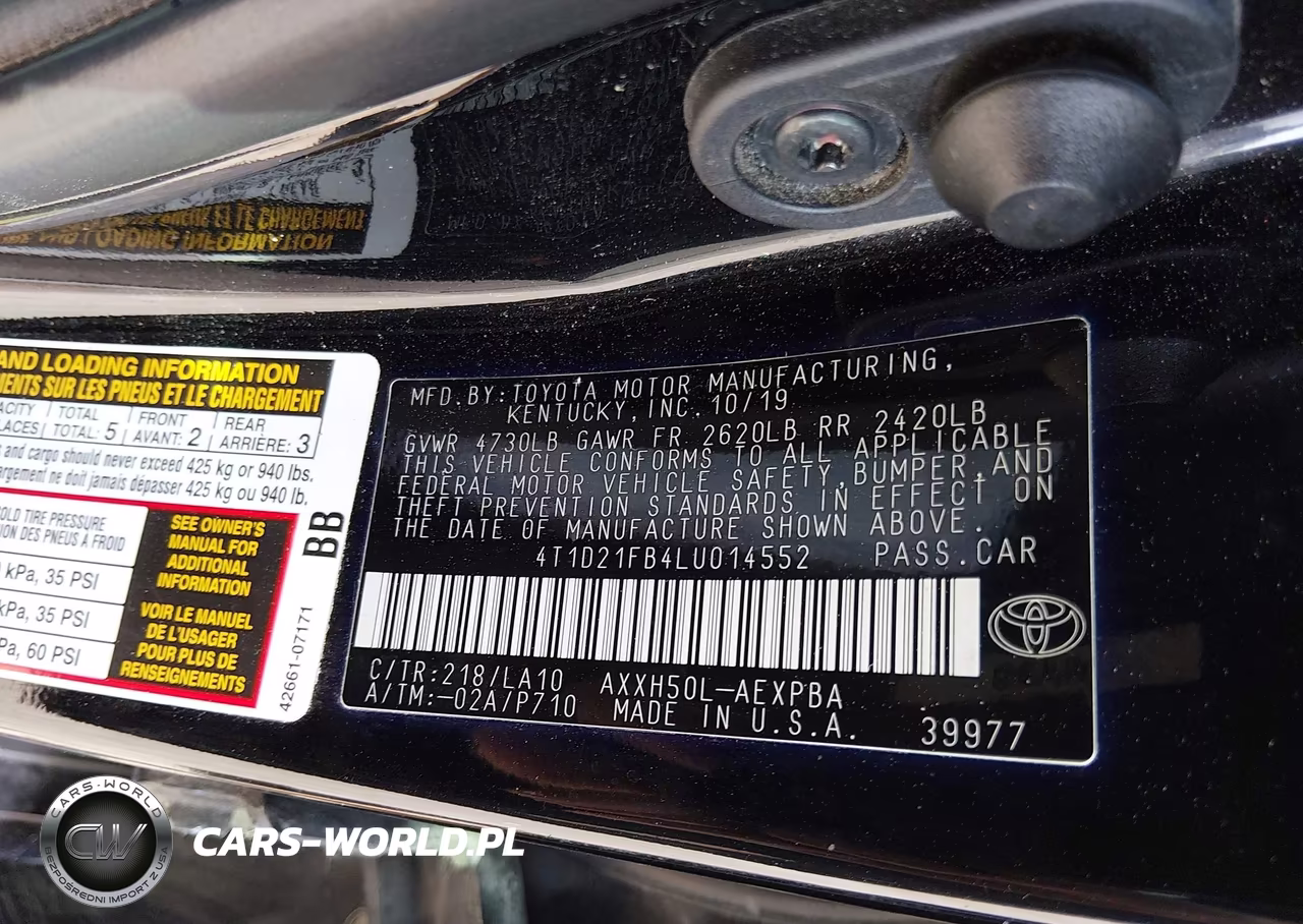 2020 Toyota Avalon Hybrid Limited VIN:4T1D21FB4LU014552 - 9
