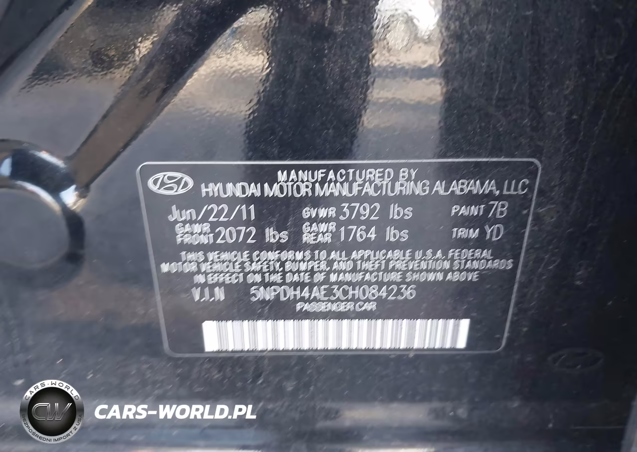 2012 Hyundai Elantra Limited VIN:5NPDH4AE3CH084236 - 9