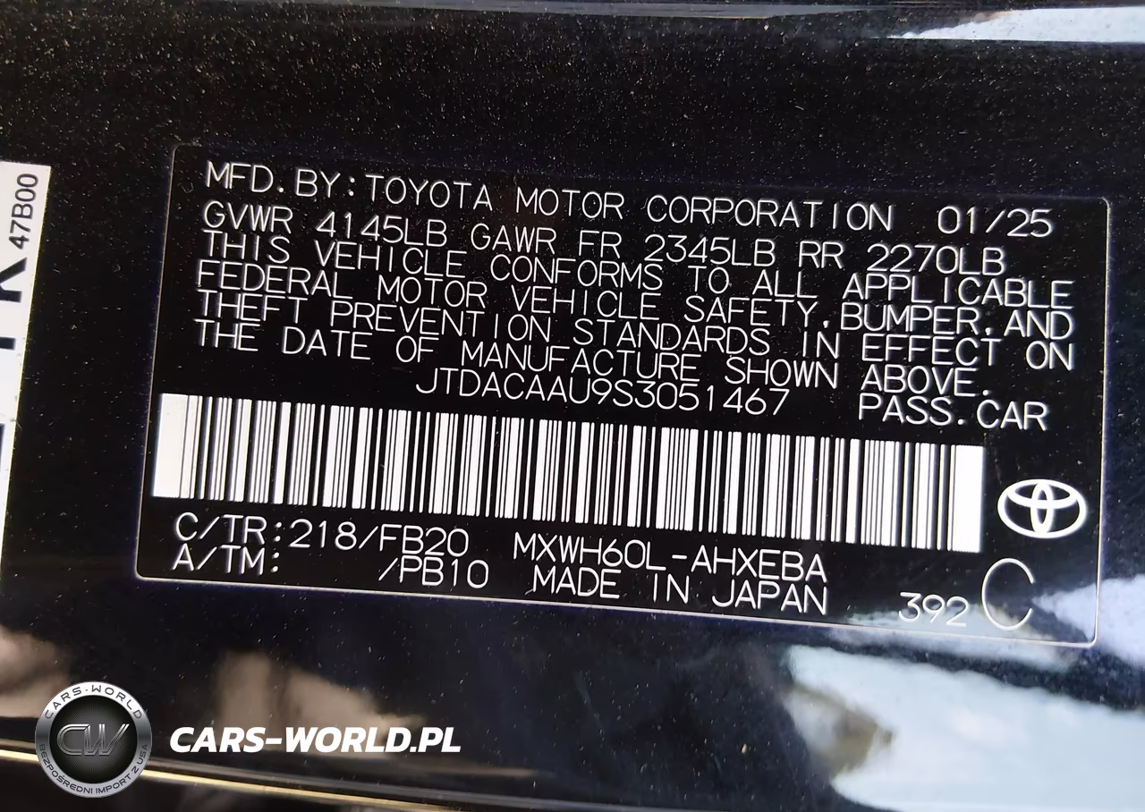 2025 Toyota Prius Le VIN:JTDACAAU9S3051467 - 9