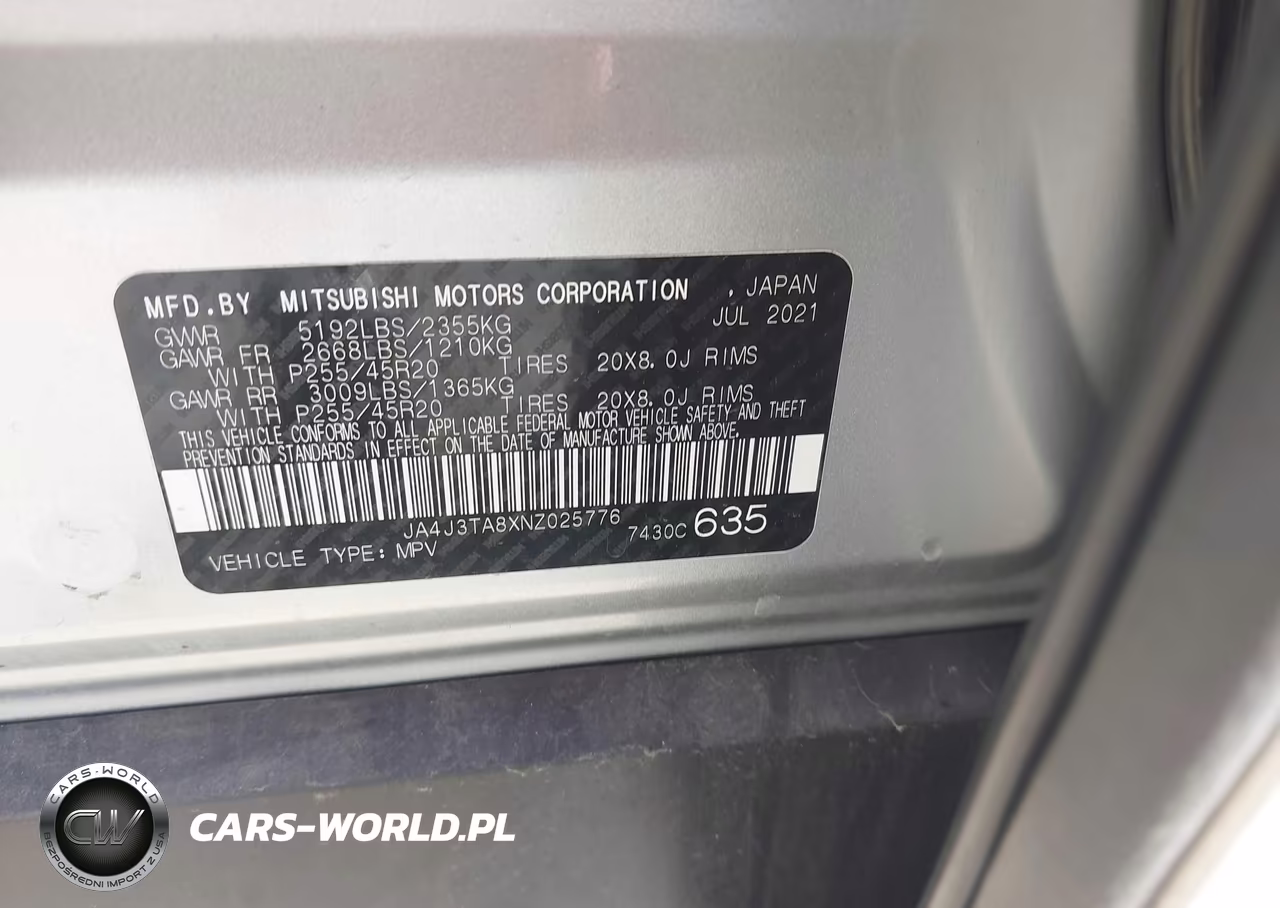 2022 Mitsubishi Outlander Es 2.5 2Wd VIN:JA4J3TA8XNZ025776 - 9