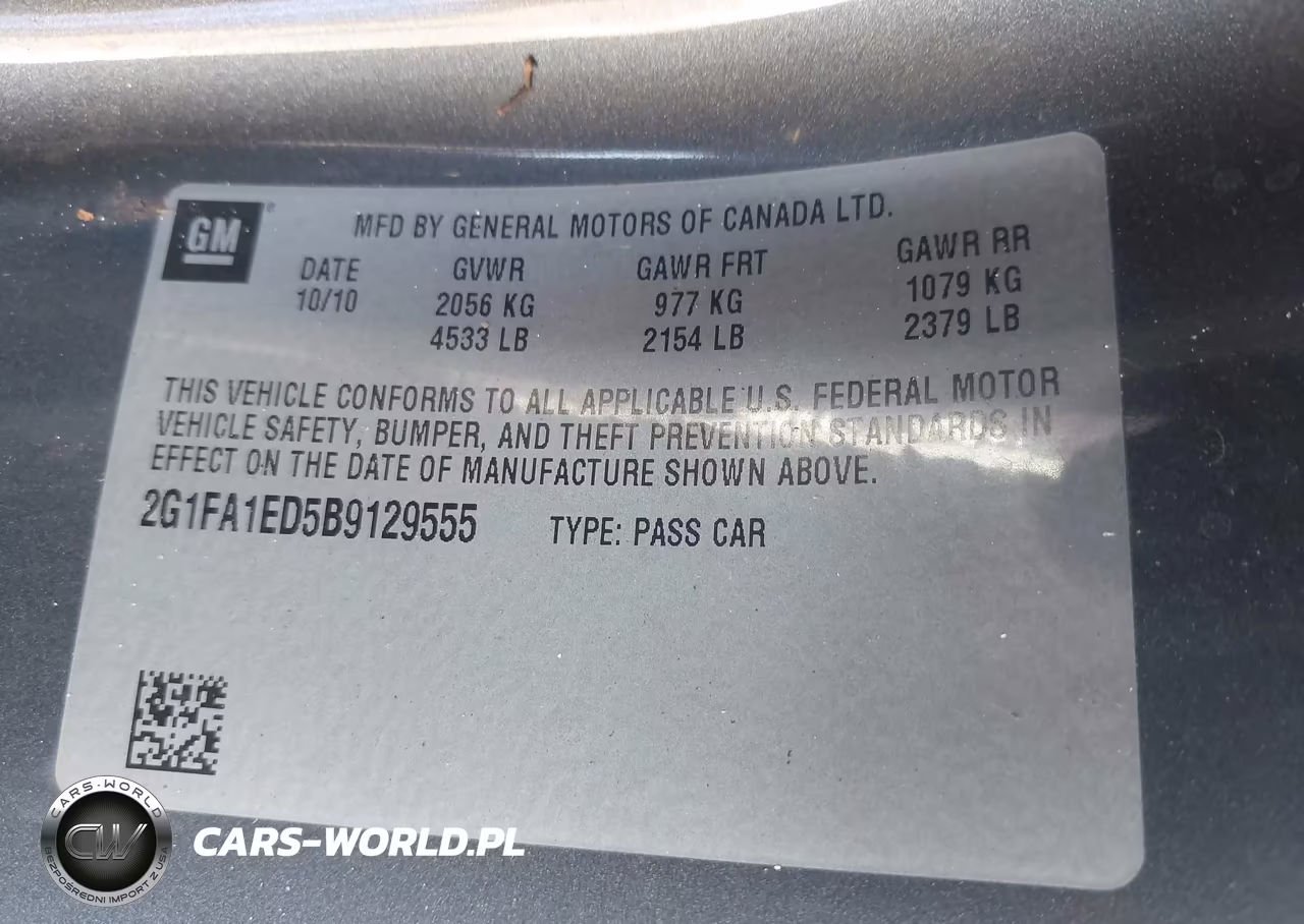 2011 Chevrolet Camaro 2Ls VIN:2G1FA1ED5B9129555 - 9