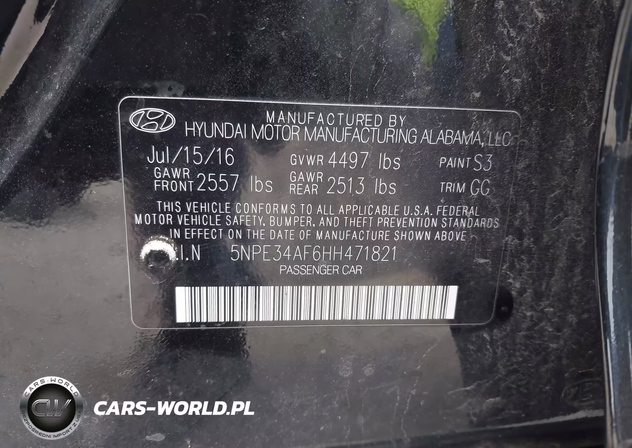 2017 Hyundai Sonata Limited VIN:5NPE34AF6HH471821 - 9