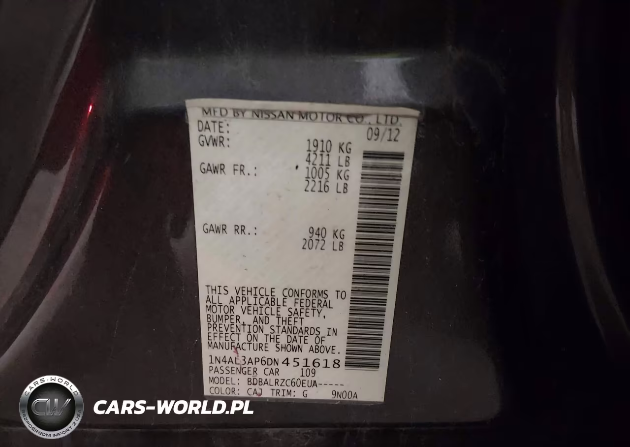 2013 Nissan Altima 2.5 S VIN:1N4AL3AP6DN451618 - 9