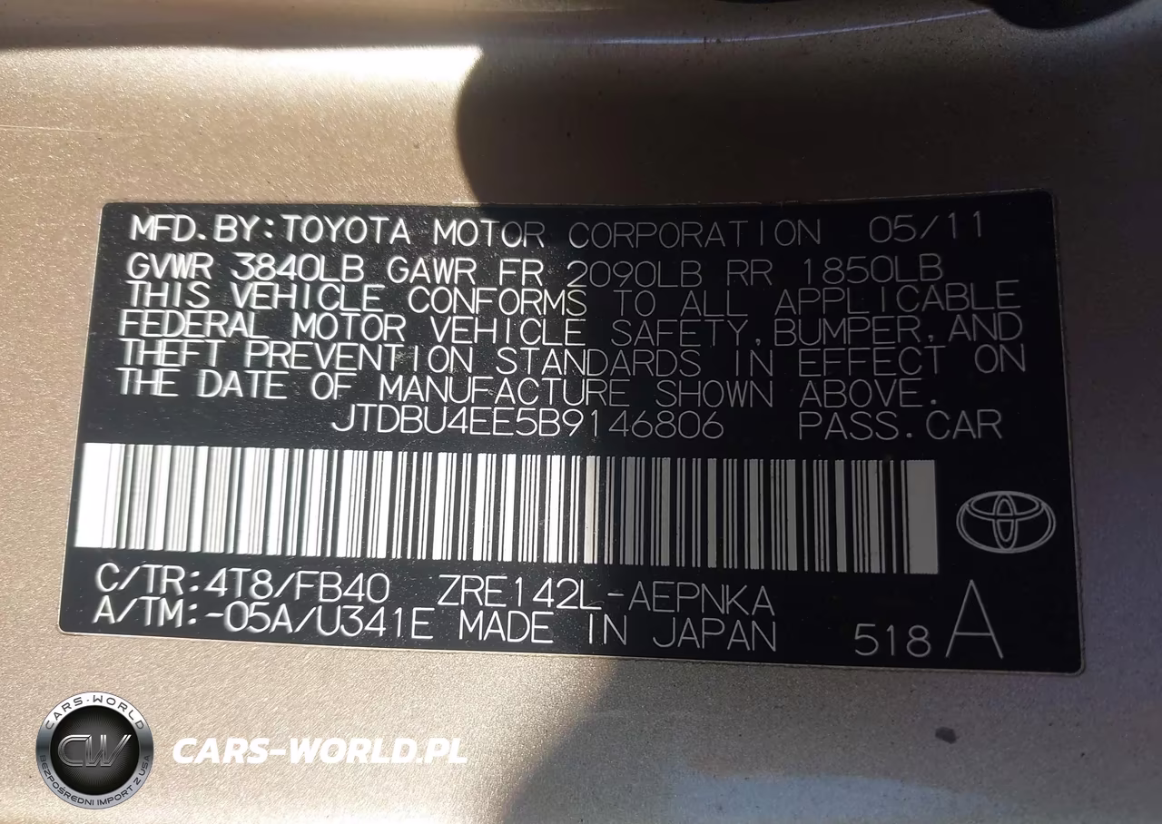 2011 Toyota Corolla Le VIN:JTDBU4EE5B9146806 - 9