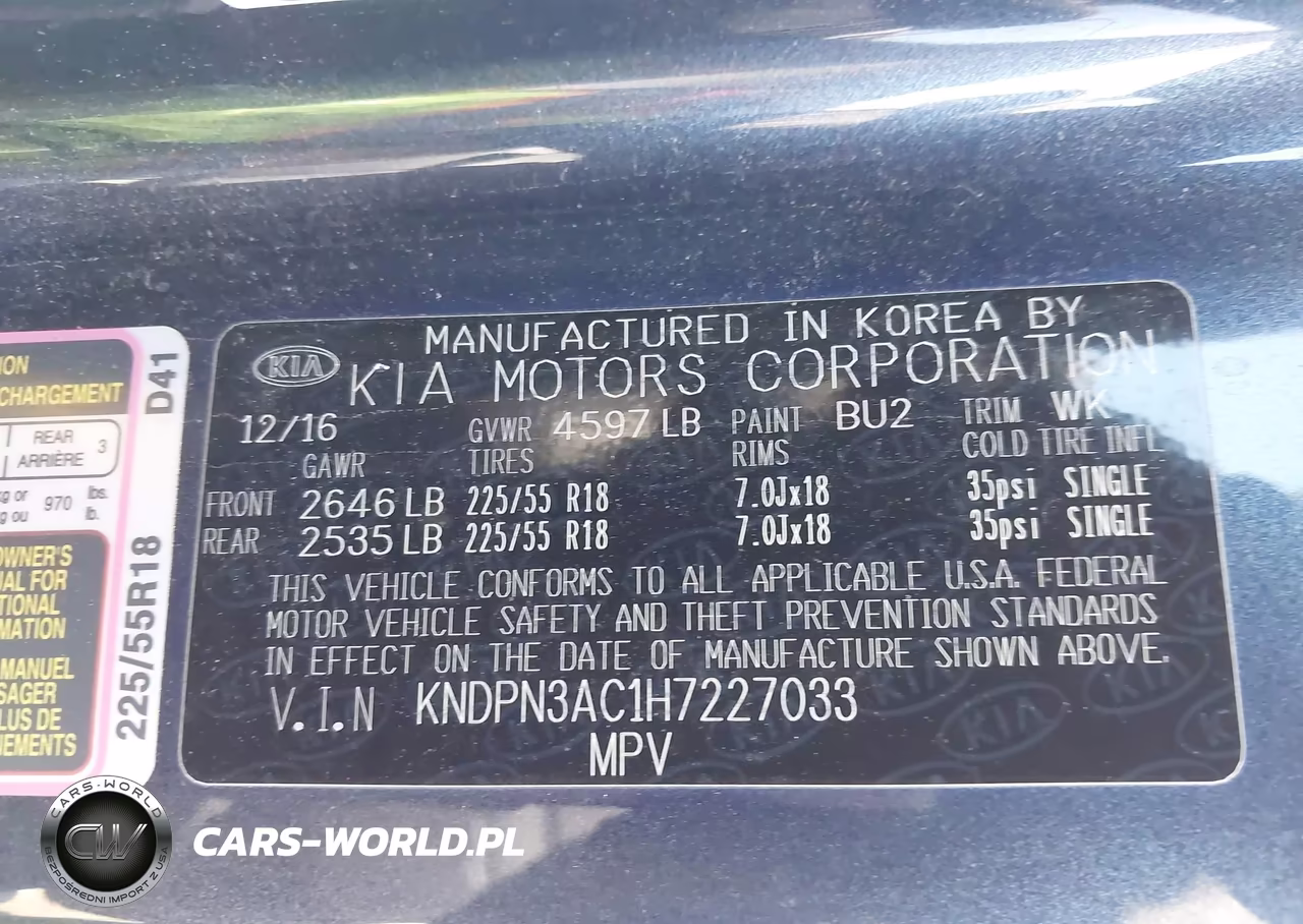 2017 Kia Sportage Ex VIN:KNDPN3AC1H7227033 - 9