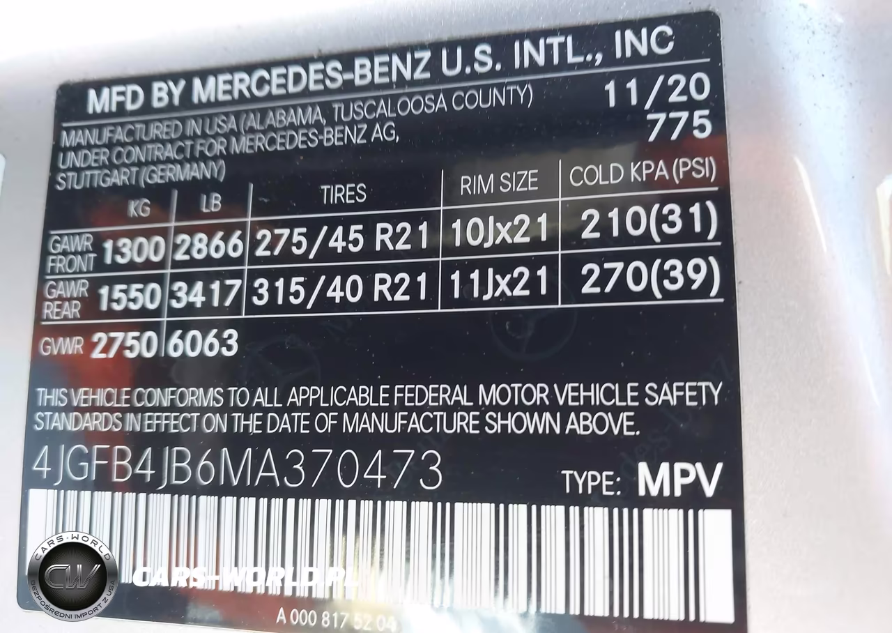 2021 Mercedes-Benz Gle 350 VIN:4JGFB4JB6MA370473 - 9