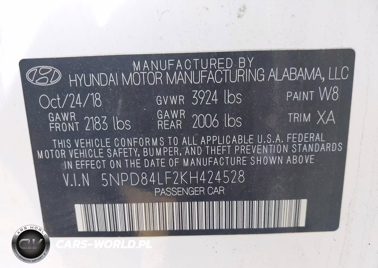 2019 Hyundai Elantra Sel VIN:5NPD84LF2KH424528 - 9